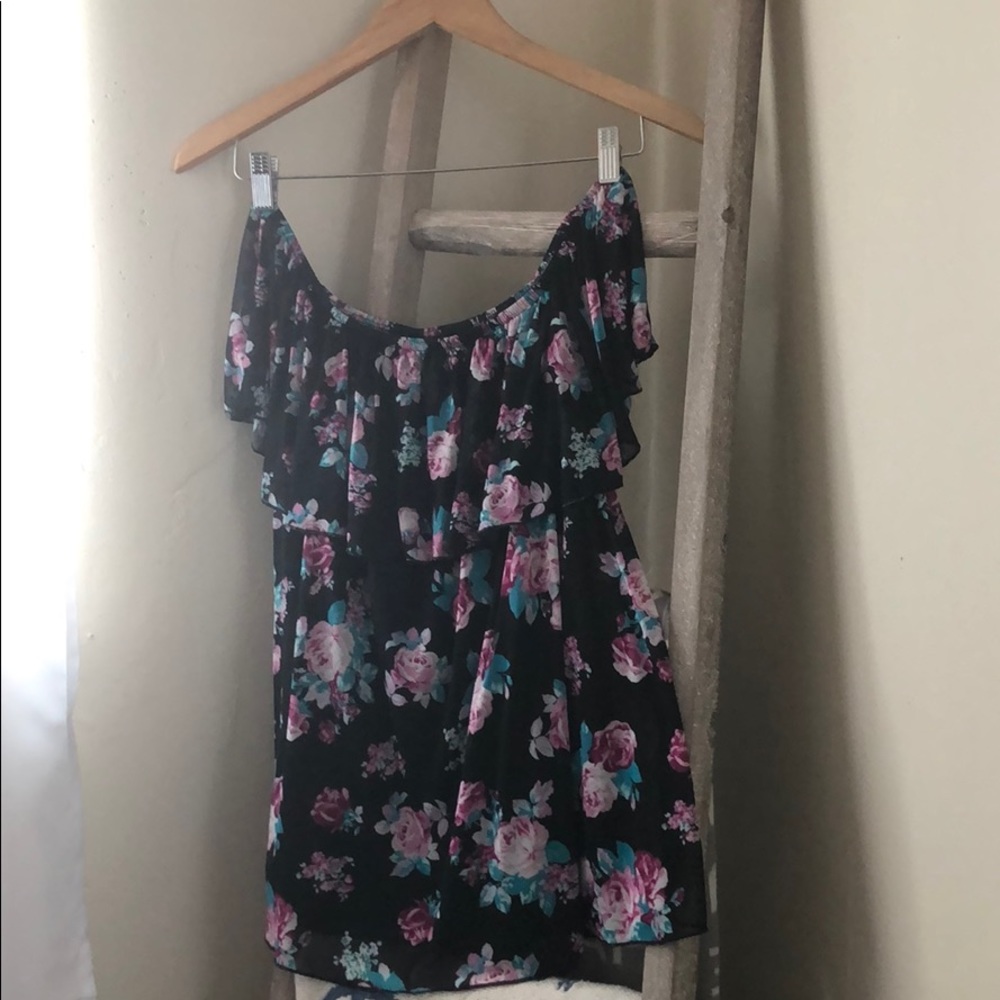 Layered floral top